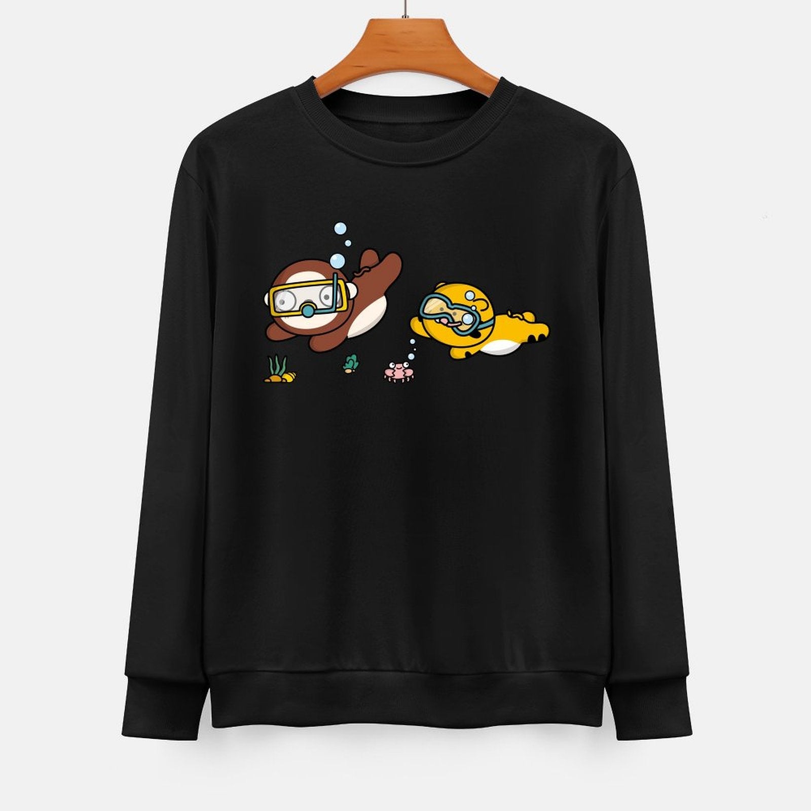 Front Patterned Long Sleeve TopModern Clean Edges